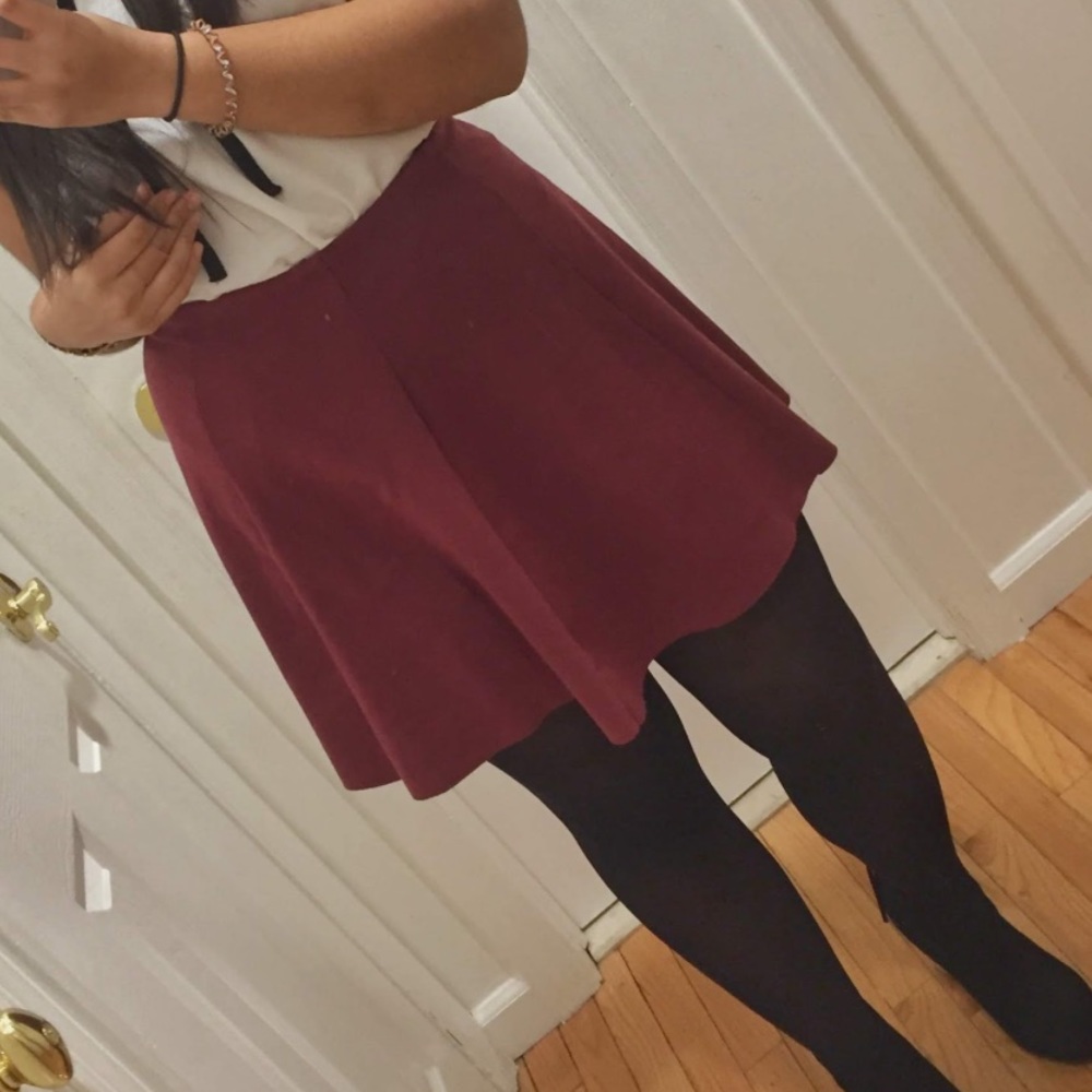 Red skirt